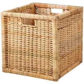 IKEA BRANÄS Korb Rattan 32 x 32 x 32 cm weiß