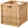 IKEA BRANÄS Korb Rattan 32 x 32 x 32 cm weiß