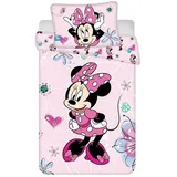 Jerry Fabrics Kinderbettwäsche Minnie Mouse Renforcé, 2 teilig bunt