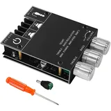 2x50W Bluetooth Verstärker Modul Hifi Stereo - 2.1 Audio Amplifier Board TPA3116D2, 2.1 Verstärker Board Bluetooth 5.0 HIFI, Mini Amp Platine DC 12-24V-und AUX-Eingänge