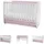 Lorelli Babybett Dream 70 x 140 cm umbaubar Kinderbett Schaukelbett Schreibtisch pink