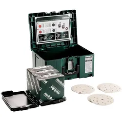 Metabo metaBOX Schleifmittel-Set multi-hole professional für Farbe, Lacke - 150 teiliges Set - 626755000