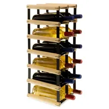 Proregal Modulares Weinregal Vinotega Mod Metal HxBxT 62,5 x 22,5 x 24,5 cm 2 x 6 Flaschen Massives Kiefernholz Natur