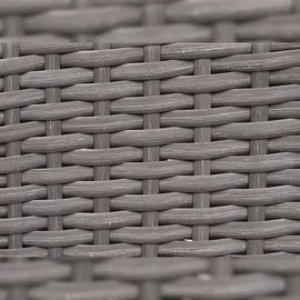 Mendler 2er-Set Poly-Rattan Stuhl HWC-G19 Gartenstuhl 0 x 0 x 0 cm grau