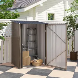Outsunny Gerätehaus 1 x 1,03 m Braun