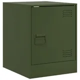 vidaXL Nachtschrank Olivgrün 34,5 x 39 x 44 cm Stahl