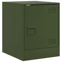 vidaXL Nachtschrank Olivgrün 34,5 x 39 x 44 cm Stahl