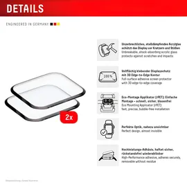 Displex Watch Glass FC Apple Series 10, (46mm), Displayfolie