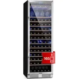 Klarstein Einbau-weinkühlschrank, 1 Zonen Getränkekühlschrank Klein, Kleiner Weinschrank 433l, Wein-kühlschrank Klein Mit Glastür, Indoor/outdoor Flaschenkühlschrank, Wine Fridge 165 Flaschen
