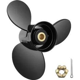 Vevor Außenbordpropeller, Ersetzt OEM 3817469, 3-Blatt-14-1/4 x 21 Zoll Pitch Aluminium-Bootspropeller, Kompatibel mit Volvo Penta SX-Antrieb aller Modelle, mit 19 Zahnverzahnungen, Rechts
