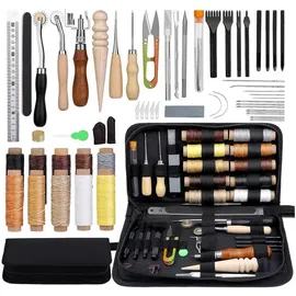 luxuskollektion Professionelles Leder-Werkzeug-Set mit Fadennahtrille,