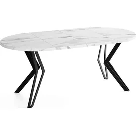 WFL GROUP Revena Ø 100 cm weiß