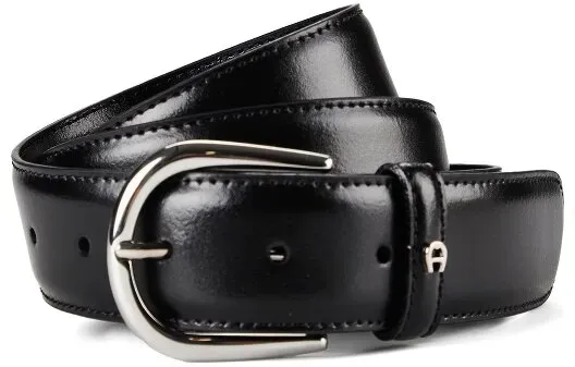 AIGNER Business Gürtel Leder 85 cm schwarz