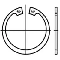 Industrial Quality Supplies DIN 472 Sicherungsringe Federstahl 34 x