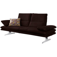W.SCHILLIG 2,5-Sitzer broadway, Sitztiefenverstellung, Kopfteil- & Seitenteilverstellung, Breite 236cm braun