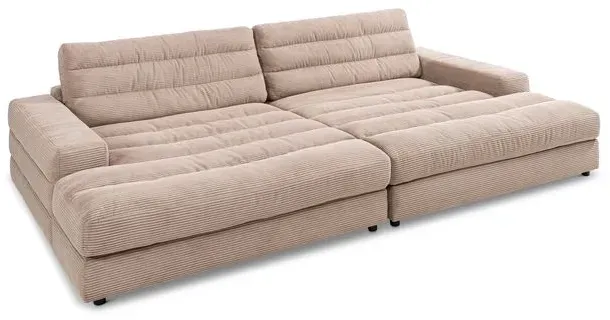 Sormani Megasofa Bologna Cord Grau Taupe
