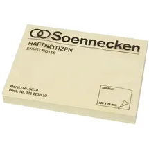 SOENNECKEN Haftnotiz 5814 100x75mm 100Blatt gelb