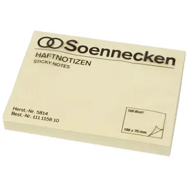 SOENNECKEN Haftnotiz 5814 100x75mm 100Blatt gelb