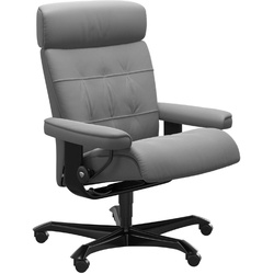 STRESSLESS Bürostuhl Erik Office Leder Grau Batick Wild Dove