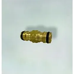 Fukana Doppelstecker Schlauchverbinder 33051 messing, für Gardena Schlauchkupplungen