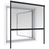 WINDHAGER Insektenschutzrollo PLUS 160 x 160 cm Schwarz