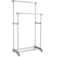 Zeller NIKLAS Rollgarderobe 83x43x170 cm grau