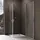 doporro Ravenna36k Eckdusche mit Pendeltür 90 x 80 cm silber Klarglas inkl. Duschtasse