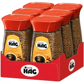 Café HAG Löskaffee klassisch mild 6 Packungen 600 g