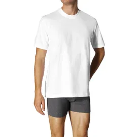 SCHIESSER T-Shirt 2er-Pack schlichte Basic-Shirts in weiß Herren