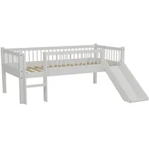 Vipack Spielbett Forrest 90 x 200 cm Buche massiv weiß lackiert