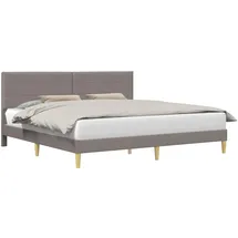 vidaXL Bettgestell 180 x 200 cm Taupe