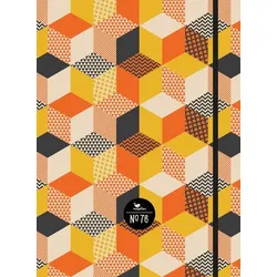 Notizbuch No. 76 - Orange Cubes