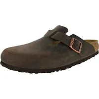 Birkenstock Boston Nubukleder geölt schmal habana 41