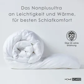 Homescapes Leichte Sommerdecke 200/200 cm, Super-Mikrofaser,