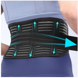 Housmile Rückenbandage Rückenstützgürtel-Atmungsaktive Rückengurt Herren und Damen, Lendenwirbelstütze gürtel für unteren Rücken bei Ischias M