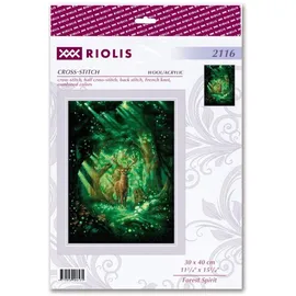 Riolis Kreuzstich Set Waldgeist, Zählmuster, 30x40cm