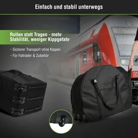 Sachsenrad Aufbewahrungstasche Faltrad-Transporttasche Premium 86 x 39 x 15 cm 1-tlg. schwarz