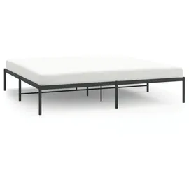 vidaXL Bettgestell Metall Schwarz 193x203 cm