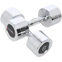 Hms fitness HMS Kurzhanteln verchromt 2 Stk) grau 2x6kg