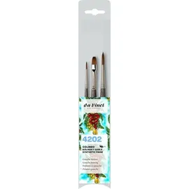 da Vinci COLINEO Gouache-Malpinsel Set 3 St. 2/6/8