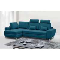 99rooms Florence Ecksofa Webstoff Türkis Links