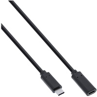 InLine USB 3.2 Kabel, USB-C Verlängerung ST/BU, schwarz, 1,5m