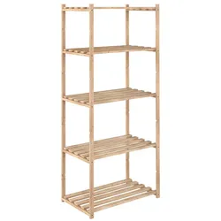 Regal Astigarraga Natura 171 x 65 x 40 cm natürlich Holz Braun Kiefer