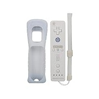 osiuujkw Premium Fernbedienung kompatibler Controller für Office Play Feel Good Silikagel Fernbedienung für Wii Wii Fernbedienung, Weiß