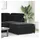 vidaXL Fußhocker-Modul 100 x 48 x 100 cm Schwarz