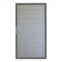 Groja GrojaLumino Alu Steckzaun Universal-Tor 100x180cm - silbergrau-anthrazit