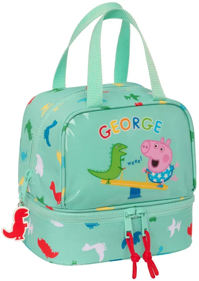 Lunchbox Peppa Pig George Minze 20 x 20 x 15 cm