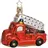 Inges Glas Christbaumschmuck Feuerwehrauto Glas 8 cm rot