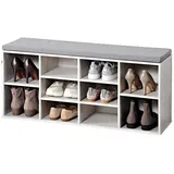 KESPER Schuhregal mit Sitzbank 0 x 0 x 0 cm grau