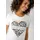Aniston CASUAL T-Shirt mit Herz, Leo-Druck und Statement-Schriftzügen orange|schwarz|weiß 44 EU